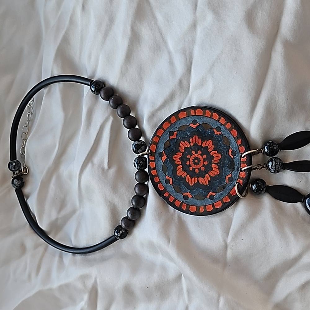 Statement Handcrafted Boho Necklace - image 2